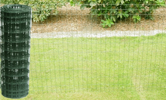 Gartenzaun Draht grün 1,5m hoch 25m Gitterzaun Drahtzaun Gitterdraht